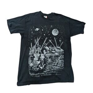 Vintage Disney Designs Stars Space Magic Kingdom Single Stitch Mickey Minnie Tee
